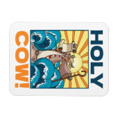 Funny Kuh Heilige Kuh! Visueller Cartoon von Pufft Magnet (Horizontal)