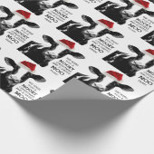 Funny Kuh Mooey Weihnachten und Happy MOO Jahr! Geschenkpapier (Ecke)