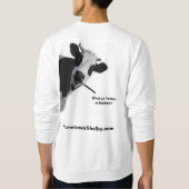 Funny Kuh Sweatshirt (Rückseite)
