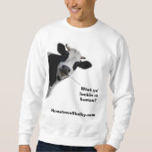 Funny Kuh Sweatshirt (Vorderseite)
