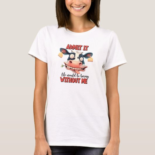 Funny Kuh T - Shirt (Vorderseite)