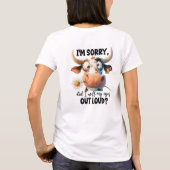 Funny Kuh T - Shirt (Rückseite)