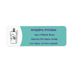 Funny Kühlschrank Cartoon Illustration