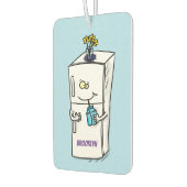 Funny Kühlschrank Cartoon Illustration Autolufterfrischer (Links)