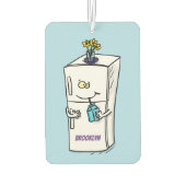 Funny Kühlschrank Cartoon Illustration Autolufterfrischer (Rückseite)