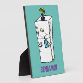 Funny Kühlschrank Cartoon Illustration Fotoplatte (Seite)