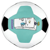 Funny Kühlschrank Cartoon Illustration Fußball (Gedreht)