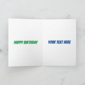 Funny Kühlschrank Cartoon Illustration Karte (Innenseite)