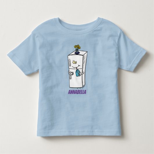 Funny Kühlschrank Cartoon Illustration Kleinkind T-shirt (Vorderseite)