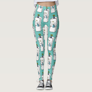 Funny Kühlschrank Cartoon Illustration Leggings