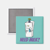 Funny Kühlschrank Cartoon Illustration Magnet (Vorderseite/Rückseite)