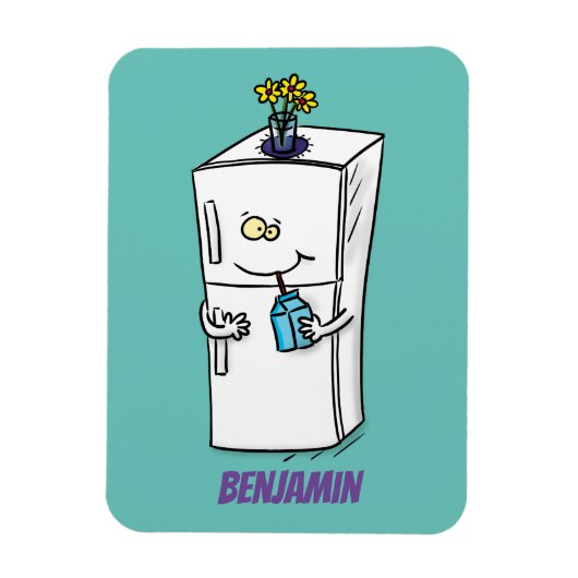 Funny Kühlschrank Cartoon Illustration Magnet (Vertikal)