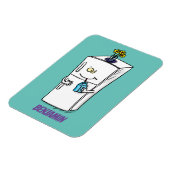 Funny Kühlschrank Cartoon Illustration Magnet (Linke Seite)