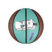 Funny Kühlschrank Cartoon Illustration Mini Basketball (Vertikal)