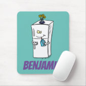 Funny Kühlschrank Cartoon Illustration Mousepad (Mit Mouse)