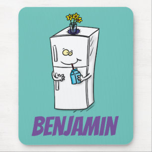 Funny Kühlschrank Cartoon Illustration Mousepad