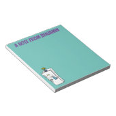 Funny Kühlschrank Cartoon Illustration Notizblock (angewinkelt)