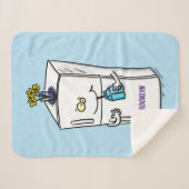 Funny Kühlschrank Cartoon Illustration Sherpadecke (Vorderseite (Horizontal))