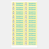 Funny Kühlschrank Cartoon personalisiert Etiketten (Blatt)