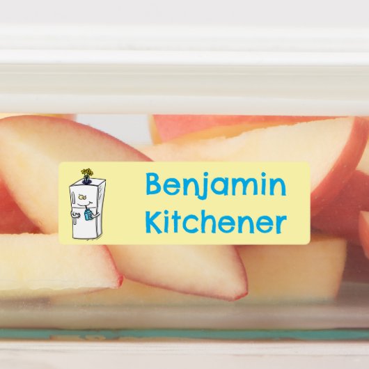 Funny Kühlschrank Cartoon personalisiert Etiketten (Befestigt)