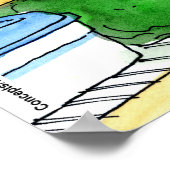 Funny Kühlschrank Hühnereier Familienposter Poster (Ecke)