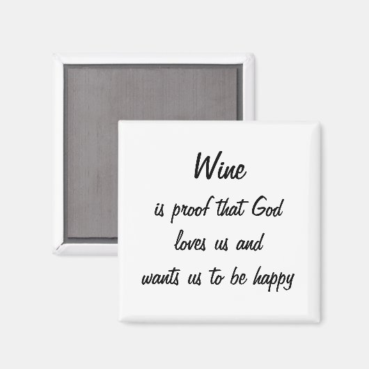 Funny Kühlschrankmagnet Weine Zitat einzigartige F (Vorderseite/Rückseite)