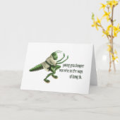 Funny Kung Fu Grasshopper Karte (Gelbe Blume)
