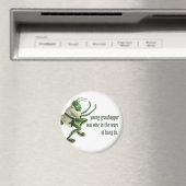 Funny Kung Fu Grasshopper Magnet (In Situ (Geschirrspüler))