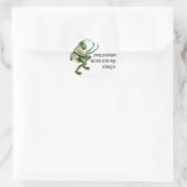 Funny Kung Fu Grasshopper Runder Aufkleber (Tasche)