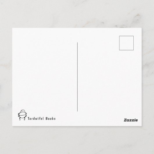 Funny Kurz Gedicht Epigram Beispiel über eine Slug Postkarte (Rückseite)