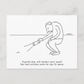 Funny Kurz Gedicht Epigram Beispiel über eine Slug Postkarte (Vorderseite)