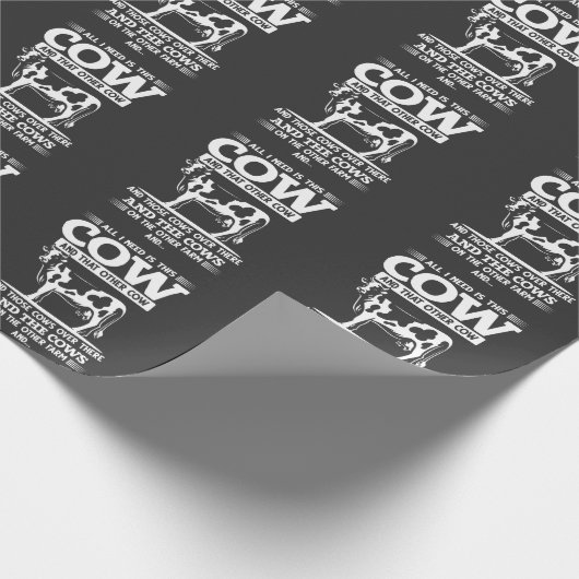 Funny Kuw Bauer Rinder Anbau Quotes Geschenkpapier (Ecke)