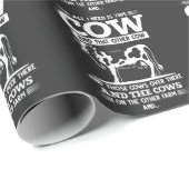 Funny Kuw Bauer Rinder Anbau Quotes Geschenkpapier (Rolleneckpunkt)