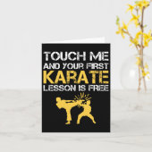 Funny Kyokushin Karate Karte (Gelbe Blume)