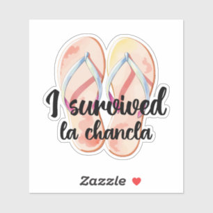 Funny La Chancluse Survivor Aufkleber