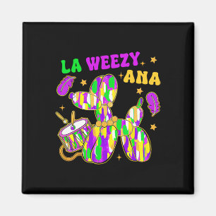 Funny La Weezy Ana Mardi Gras Karneval Cake Wander Magnet