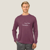 Funny Lab Tech “…The Clot Thickens” Coagulation Tri-Blend Shirt (Volle Vorderseite)
