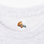 Funny Labels Cat and Mouse Playing Schach Cartoon Etiketten (Befestigt)