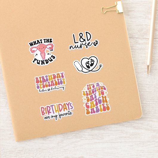 Funny Labor and Delivery L&D Krankenpaket Aufkleber (Notizbuch)