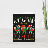 Funny Labor And Delivery Nurse Christmas Design Karte (Vorderseite)