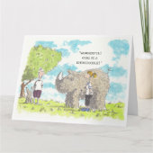 Funny Labradoodle Karte (Vorderseite)