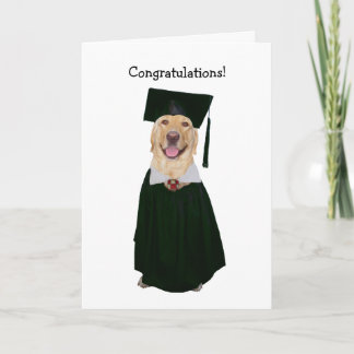 Funny Labrador Abschluss Karte