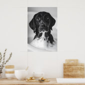 Funny Labrador Bubble Bath Print, Quirky Bathroom Poster (Küche)