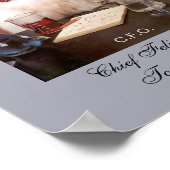 Funny Labrador Cat CFO oder Chief Felipe Officer P Poster (Ecke)