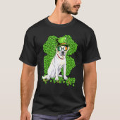 Funny Labrador Dog Kleeblatt St Patricks Day T-Shirt (Vorderseite)