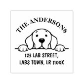 Funny Labrador Familienname Rücksendeadresse Permastempel (Design)