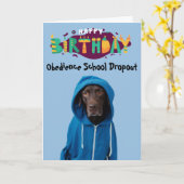 Funny Labrador Hundeschutzkarte Karte (Gelbe Blume)