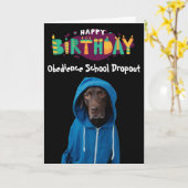 Funny Labrador Hundeschutzkarte Karte (Gelbe Blume)