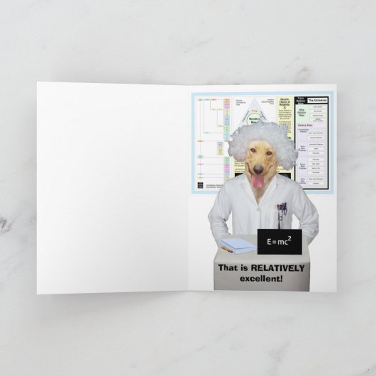 Funny Labrador Physical Graduate Karte (Innenseite)