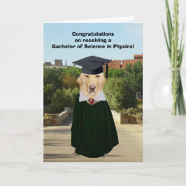Funny Labrador Physical Graduate Karte